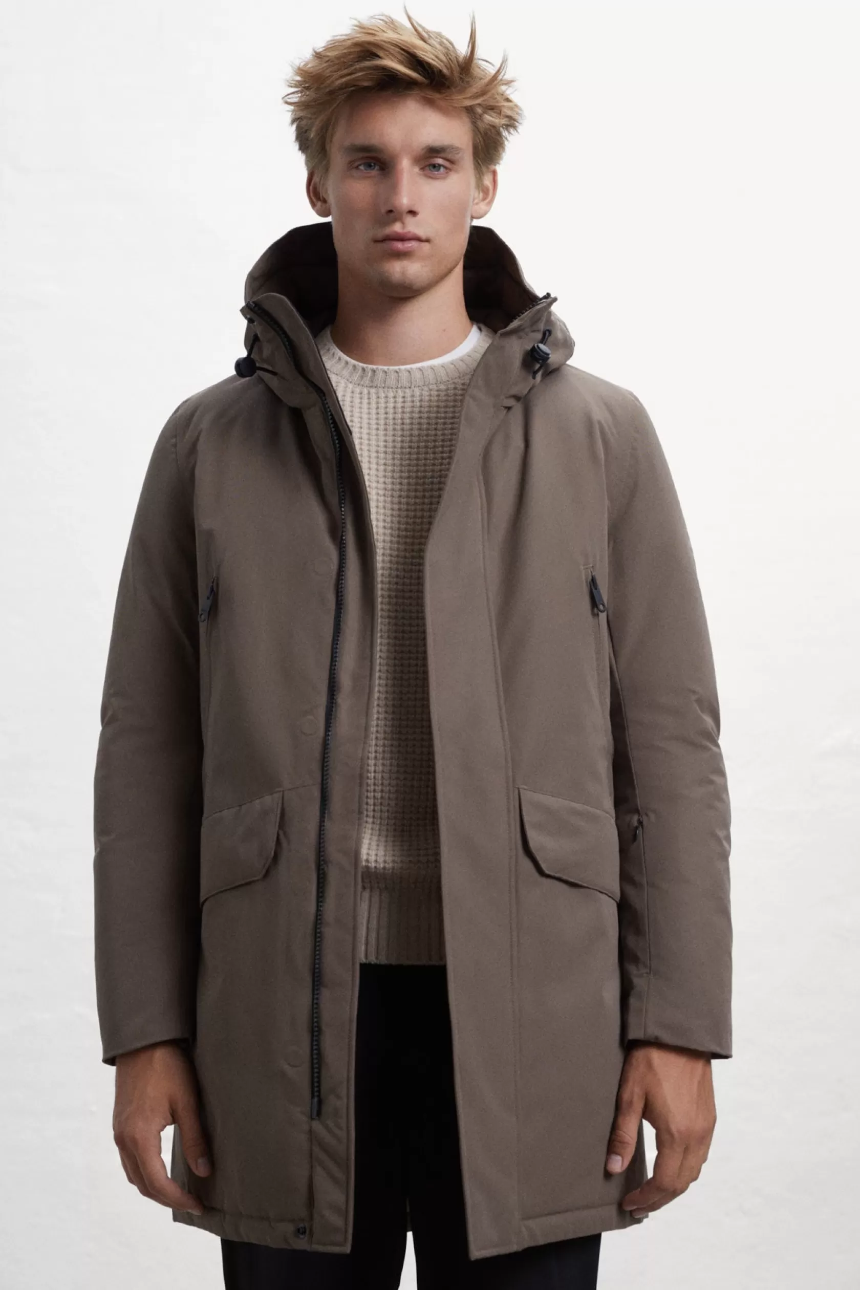 Abrigos y Chaquetas*Ecoalf ABRIGO ICEBERG MARRÓN camel melange