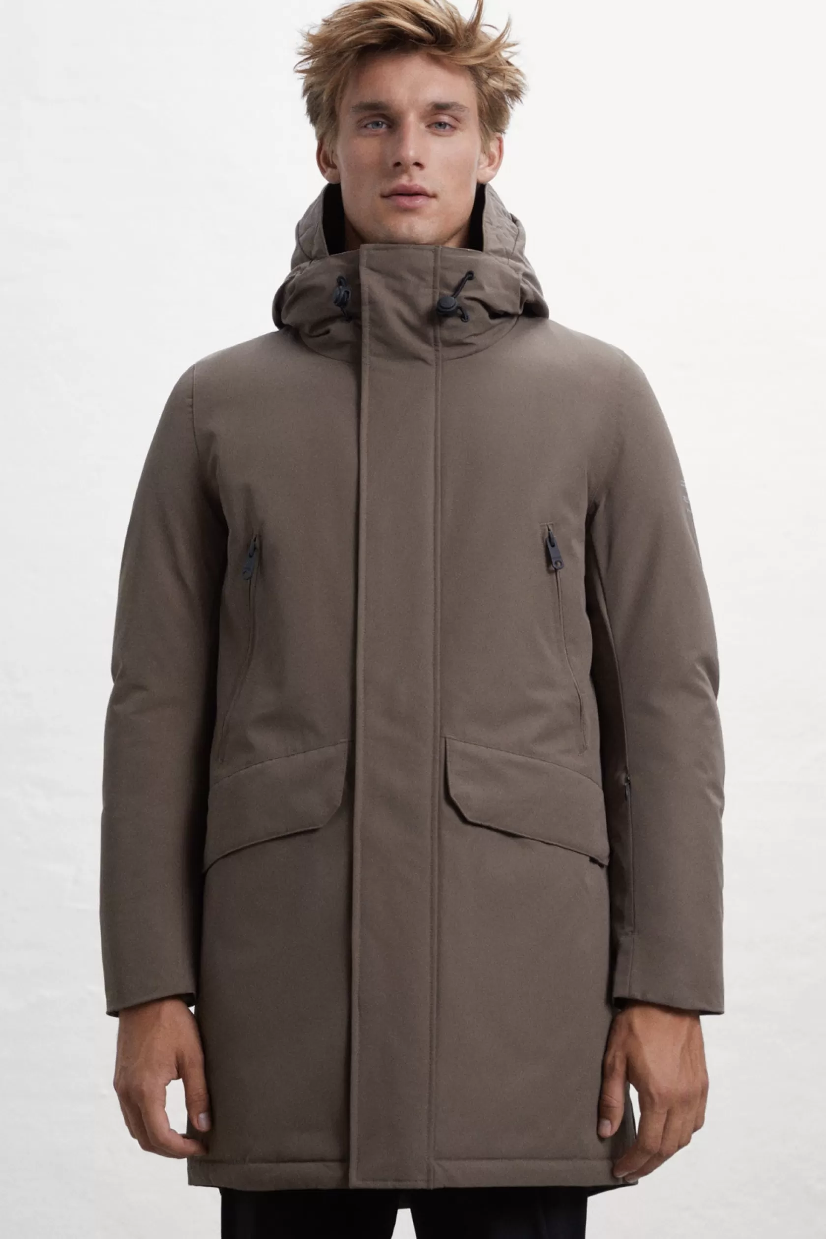Abrigos y Chaquetas*Ecoalf ABRIGO ICEBERG MARRÓN camel melange