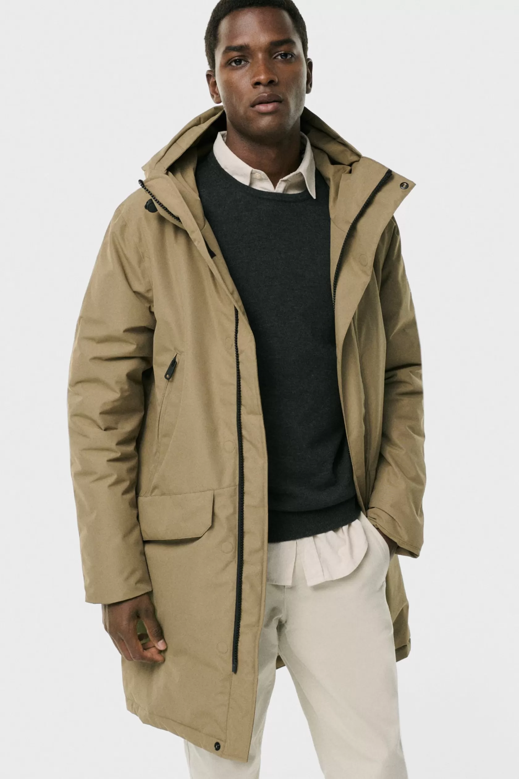 Abrigos y Chaquetas*Ecoalf ABRIGO ICEBERG MARRÓN Kangaroo
