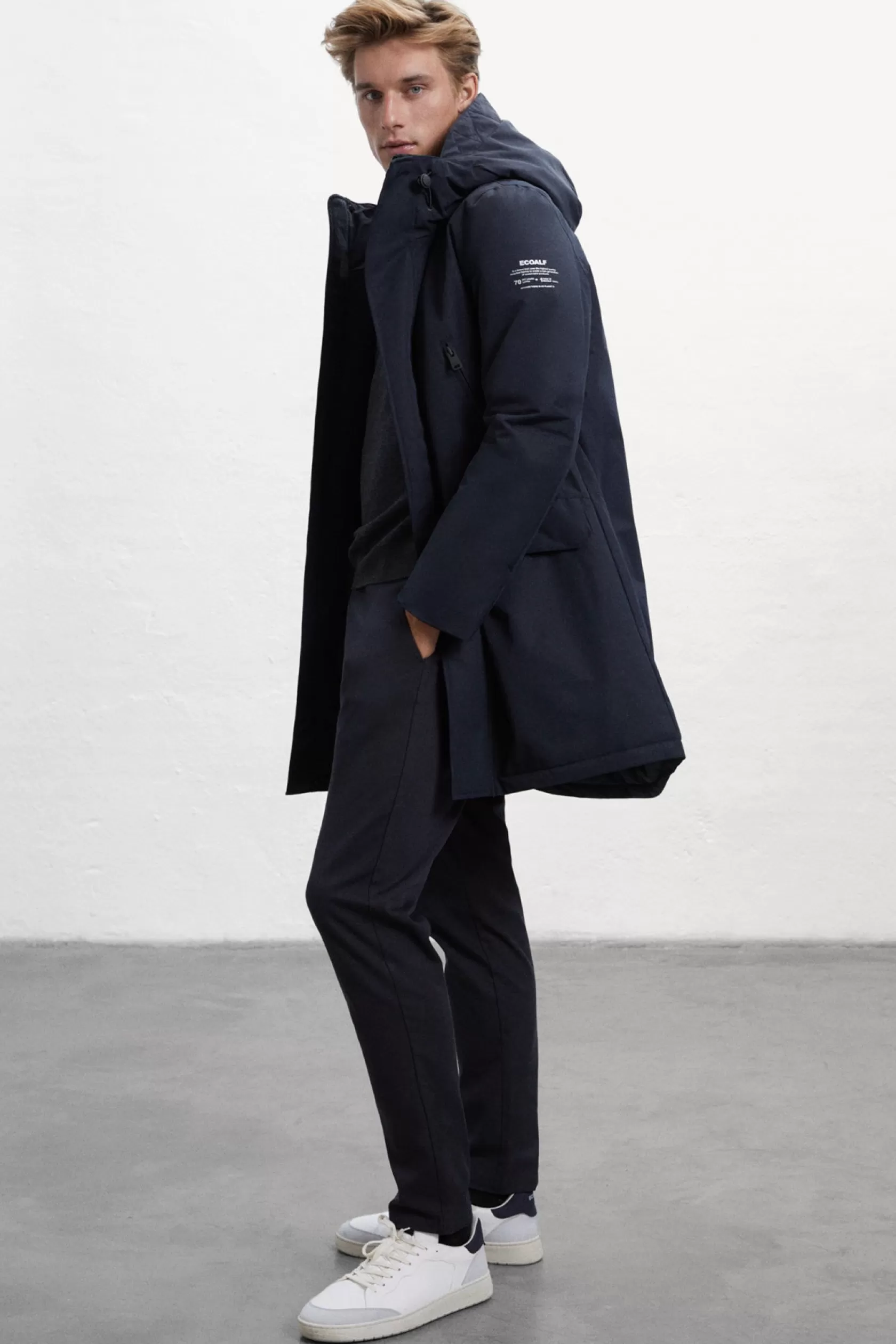 Abrigos y Chaquetas*Ecoalf ABRIGO ICEBERG NEGRO black