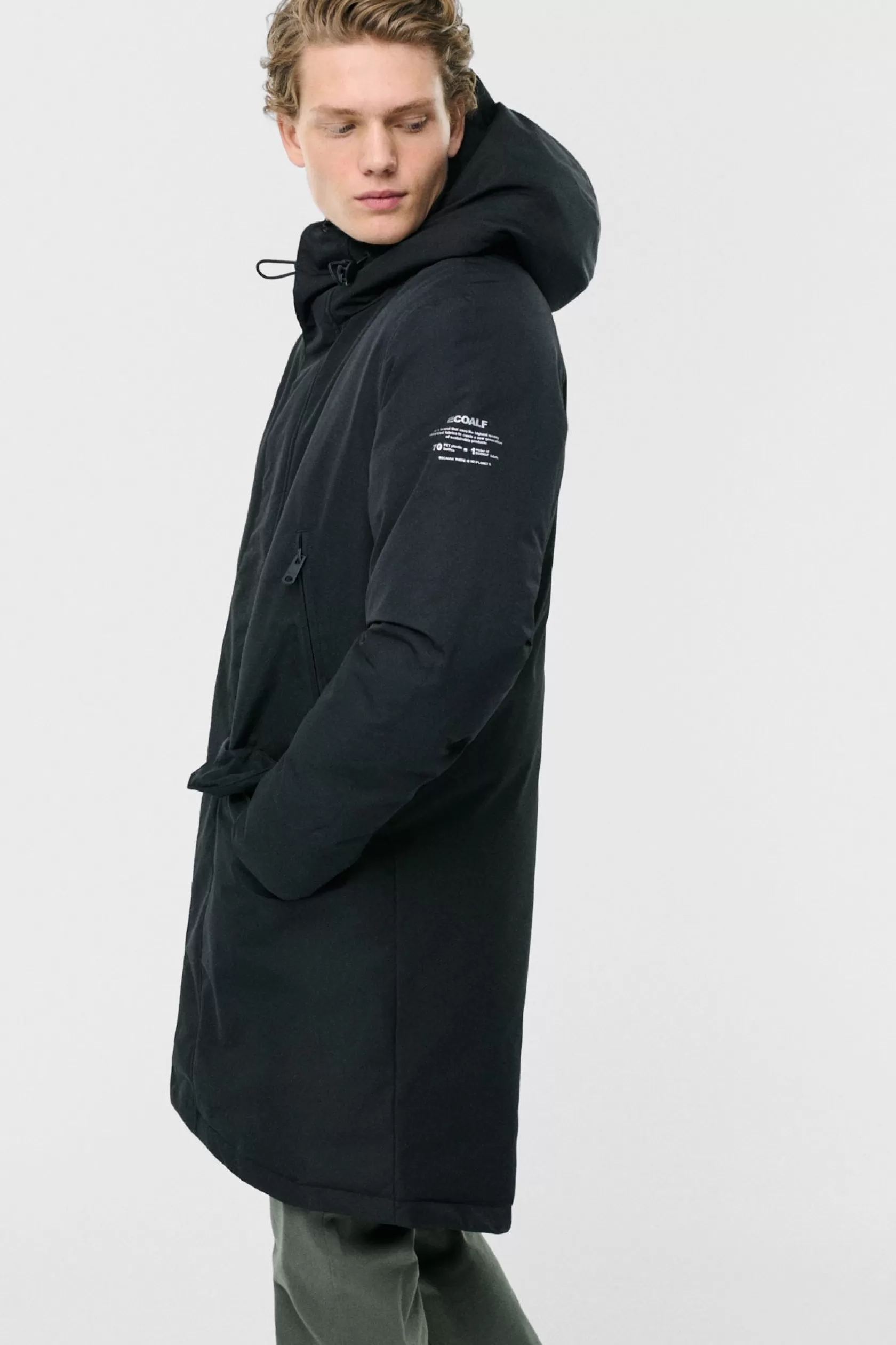 Abrigos y Chaquetas*Ecoalf ABRIGO ICEBERG NEGRO Black