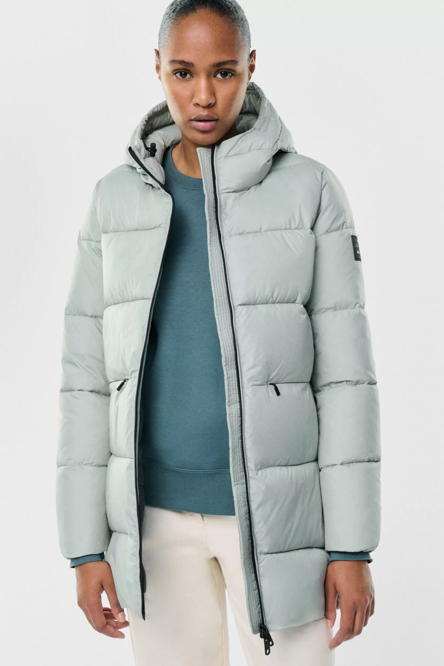 Abrigos y Chaquetas*Ecoalf ABRIGO MARANGU AZUL CLARO Light Moss