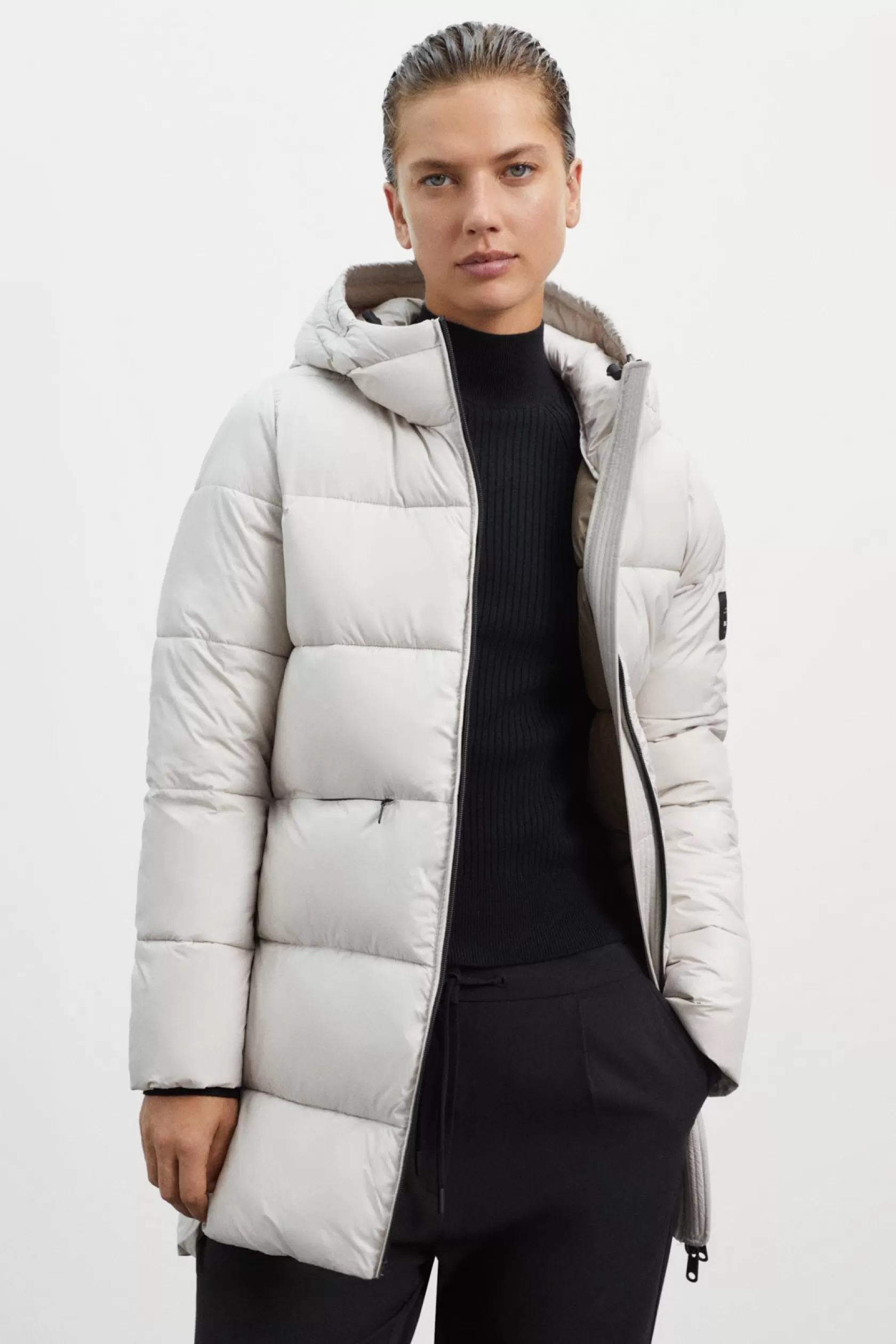 Abrigos y Chaquetas*Ecoalf ABRIGO MARANGU BLANCO washed-stone