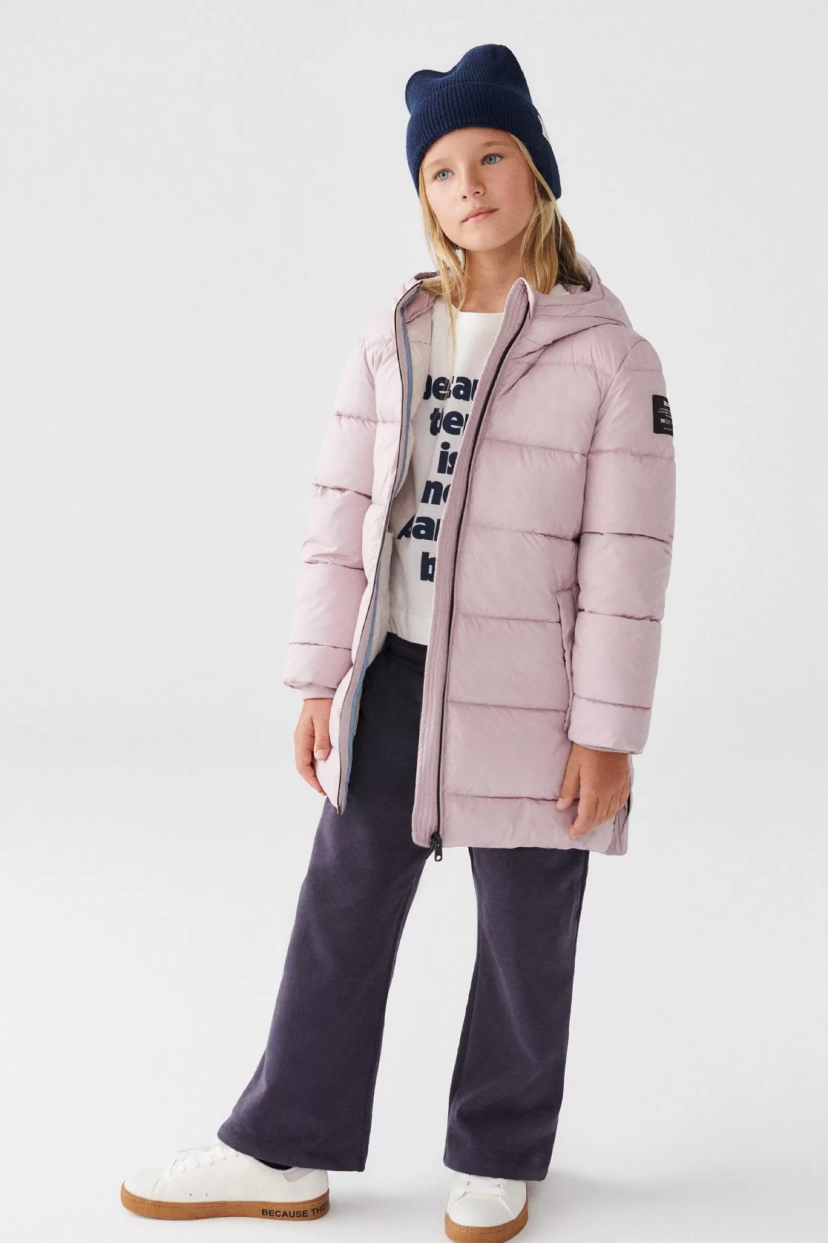 Abrigos y Chaquetas*Ecoalf ABRIGO MARANGU MALVA Light Mauve