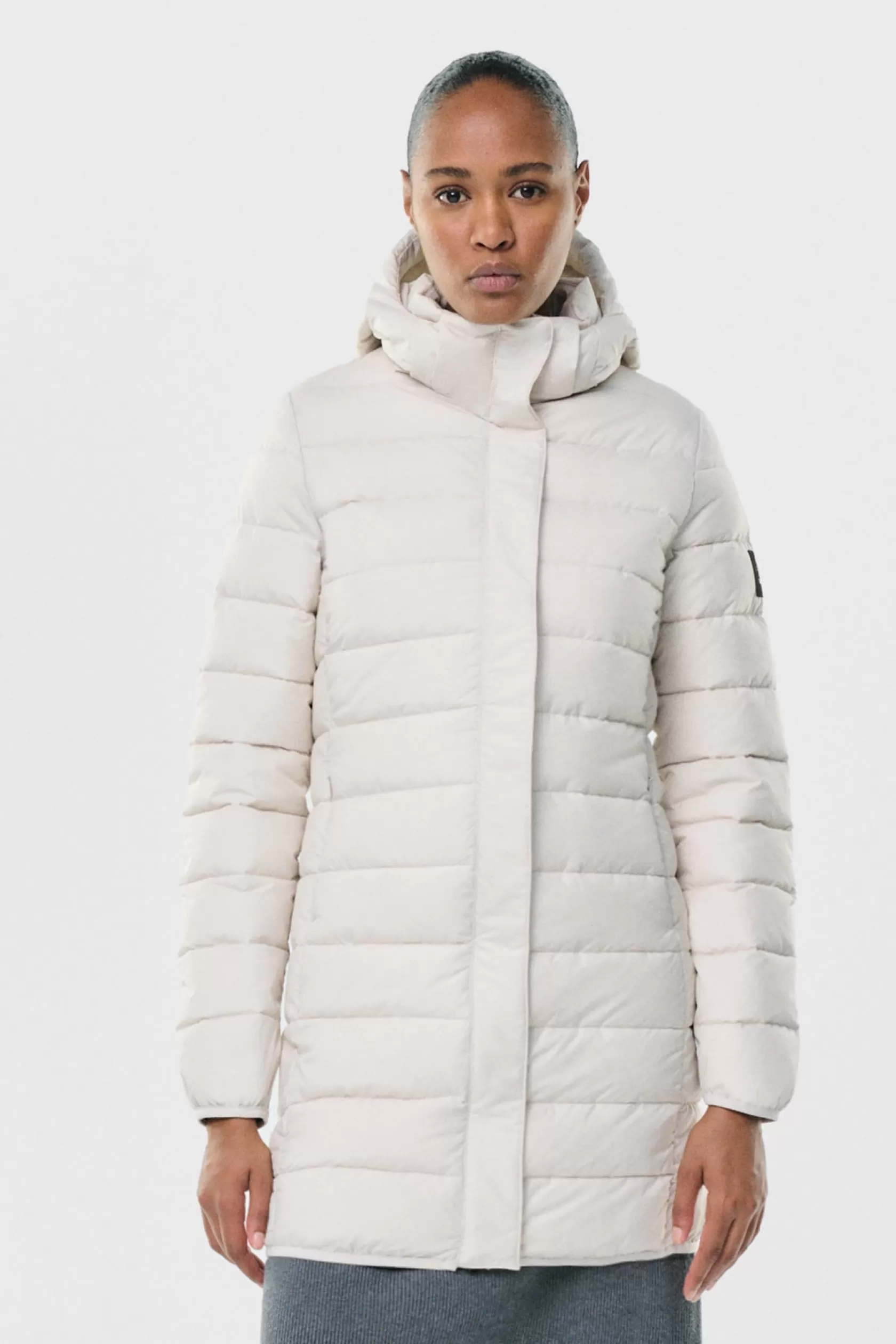 Abrigos y Chaquetas*Ecoalf ABRIGO UMA BEIGE Washed Stone