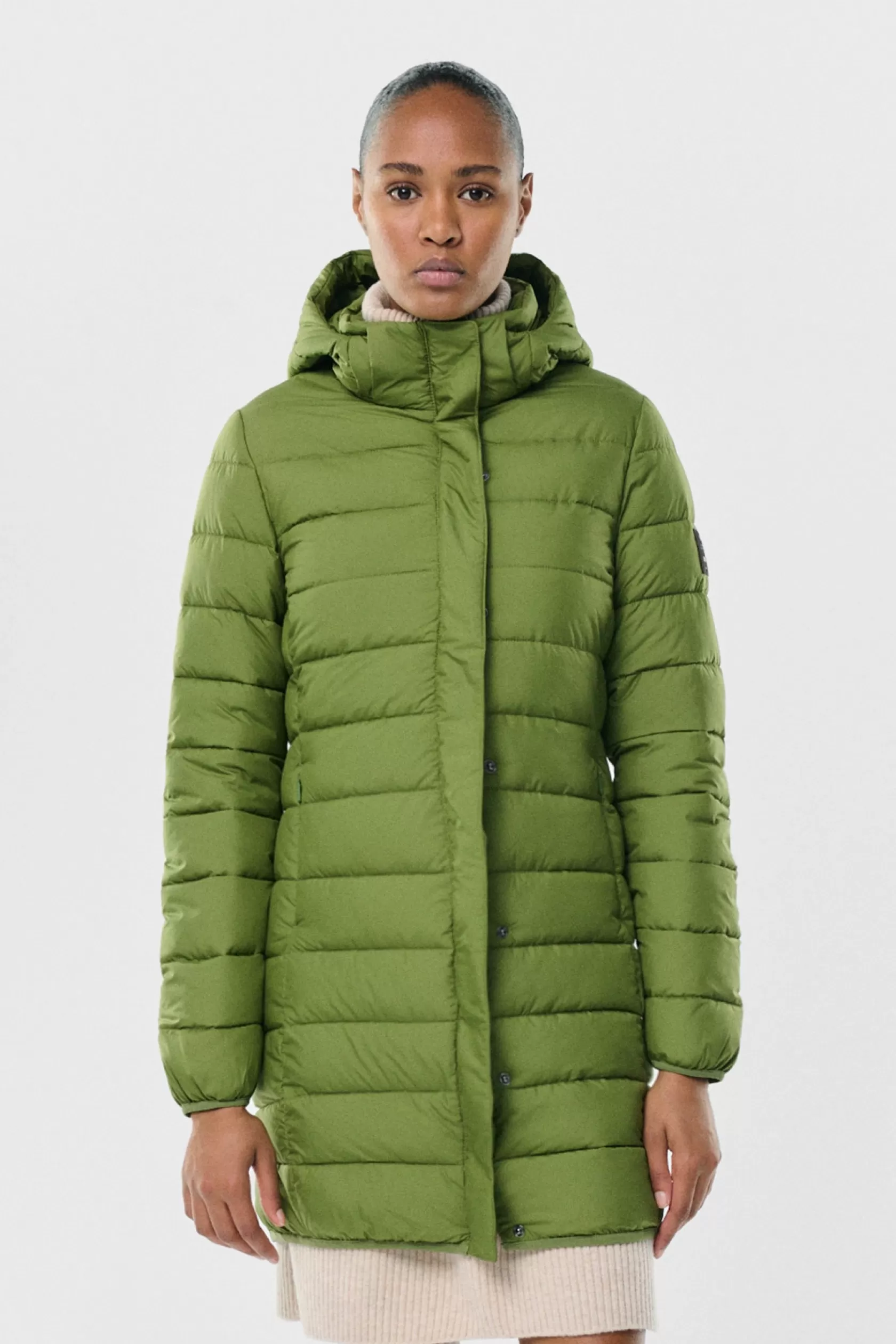 Abrigos y Chaquetas*Ecoalf ABRIGO UMA VERDE Vibrant Green