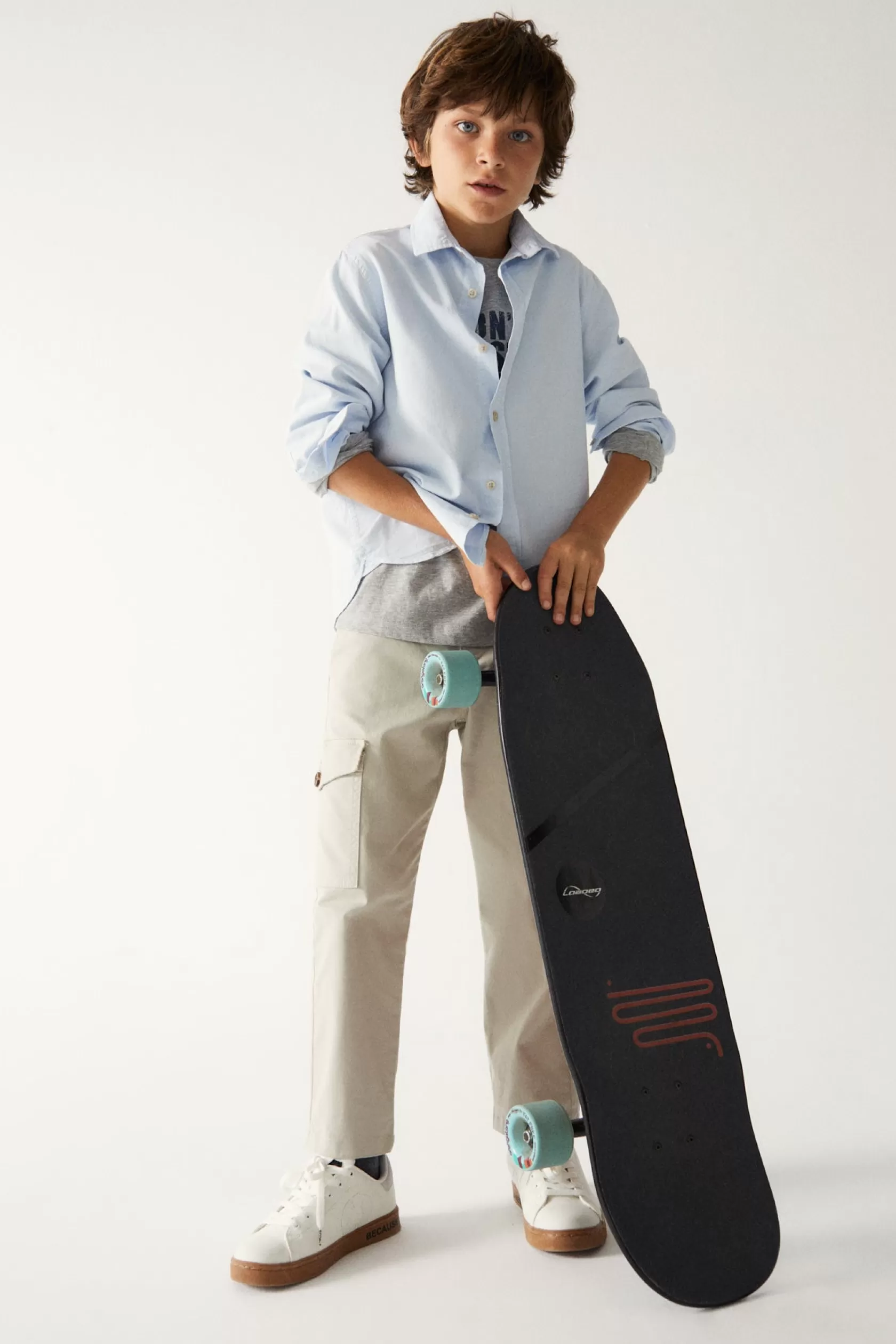 Camisas*Ecoalf CAMISA ANTEJO AZUL skyblue