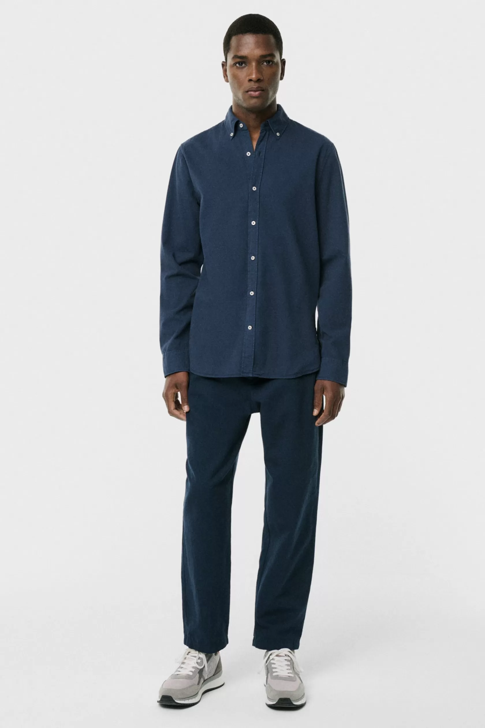 Camisas*Ecoalf CAMISA ANTEJO AZUL MARINO Deepnavy