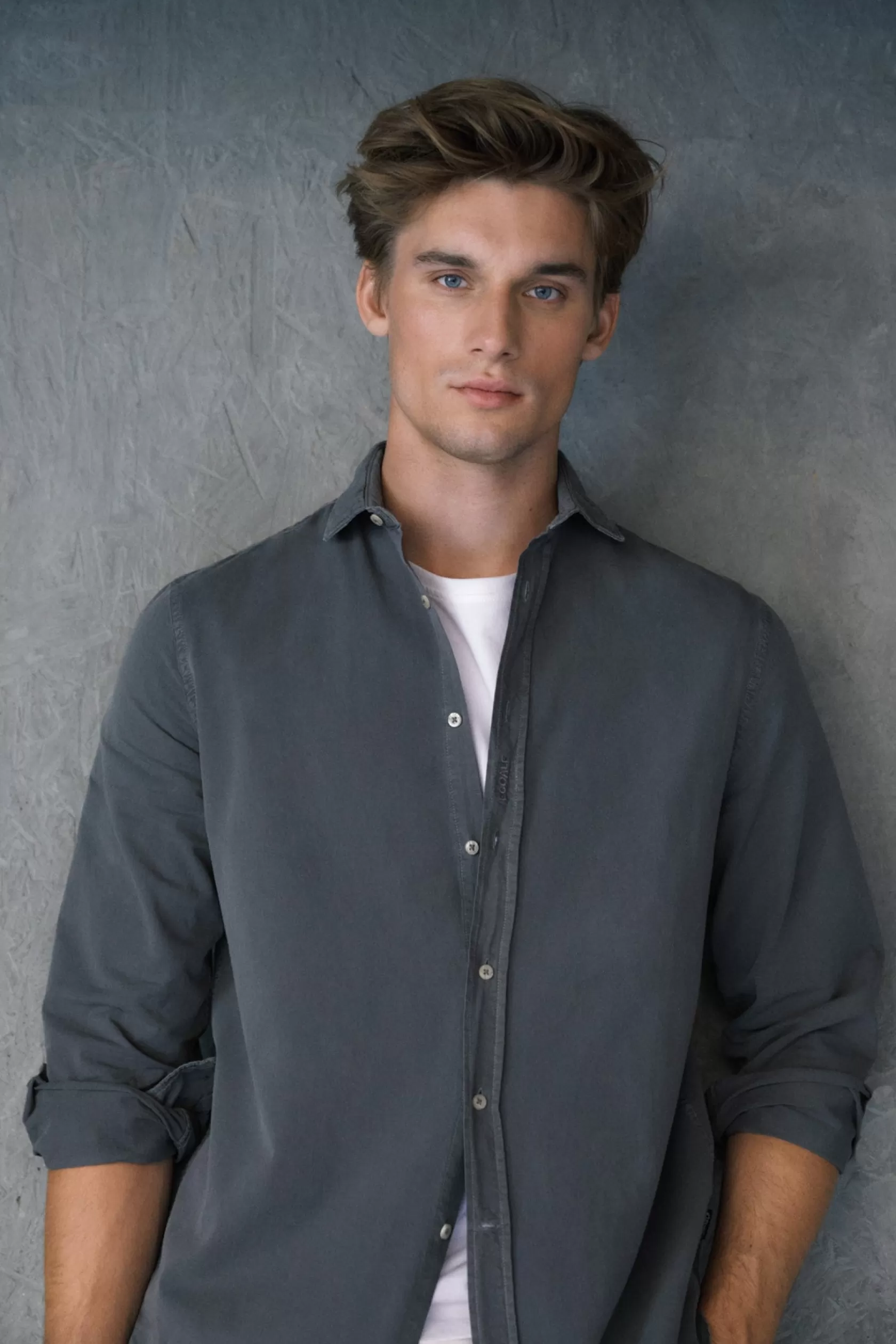Camisas*Ecoalf CAMISA ANTEJO VERDE fern green