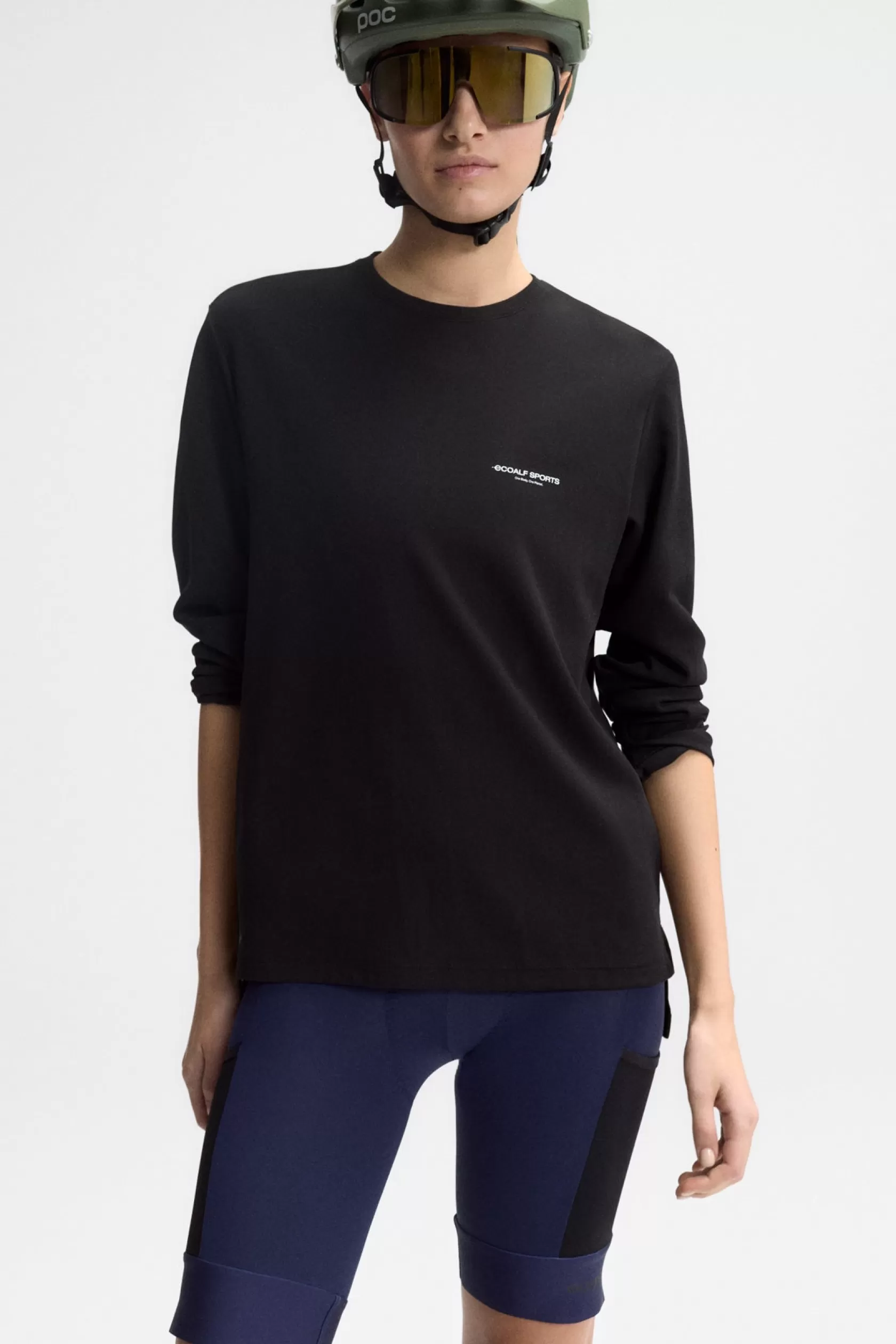 Cycling | Cycling*Ecoalf CAMISETA MANGA LARGA VAL UNISEX NEGRO black