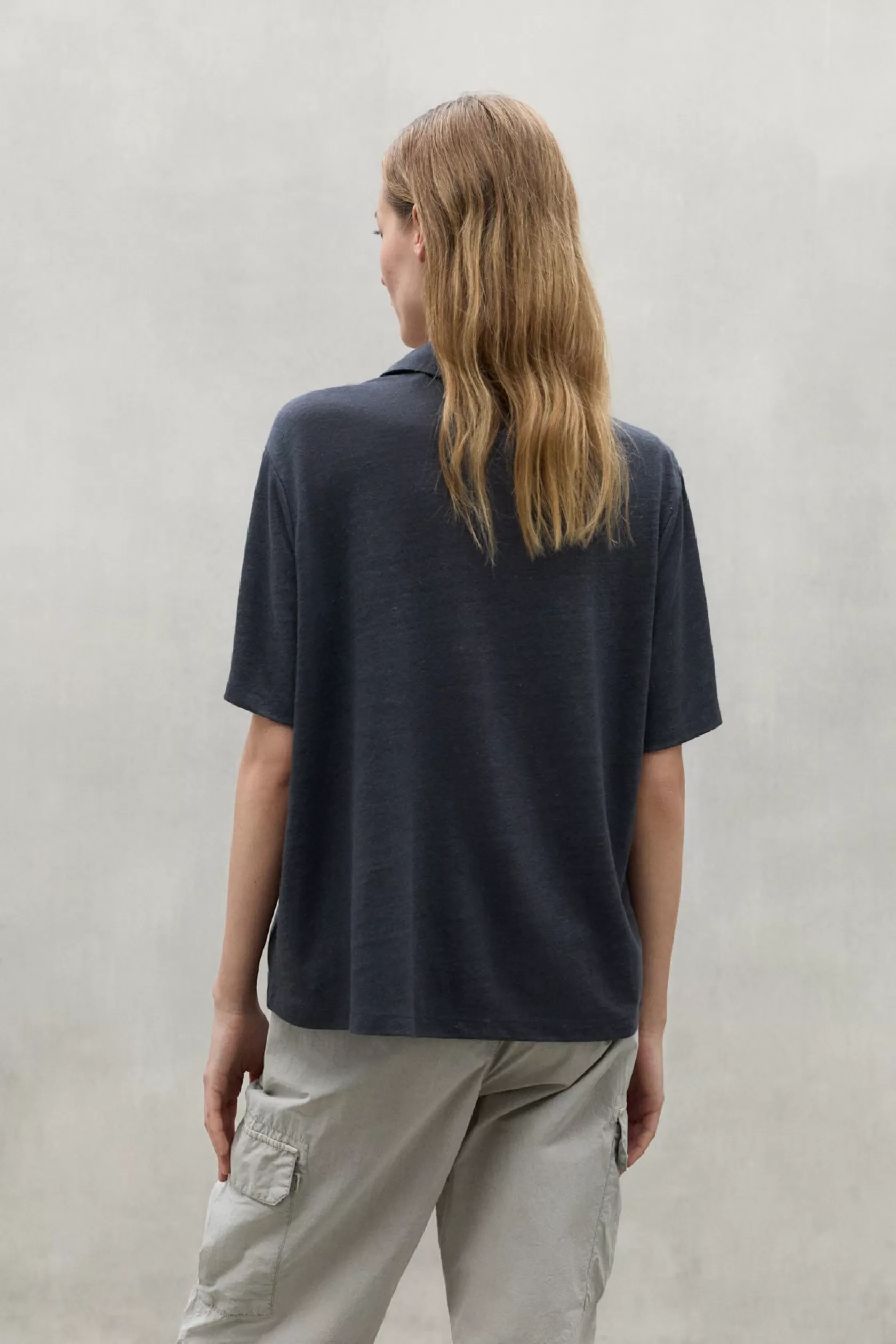 Camisetas*Ecoalf TROMS LINEN T-SHIRT caviar