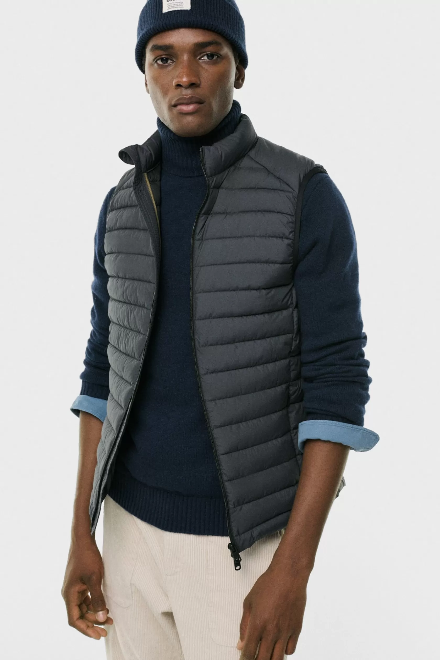Chalecos | Abrigos y Chaquetas*Ecoalf CHALECO CARDIFF ASFALTO Asphalt