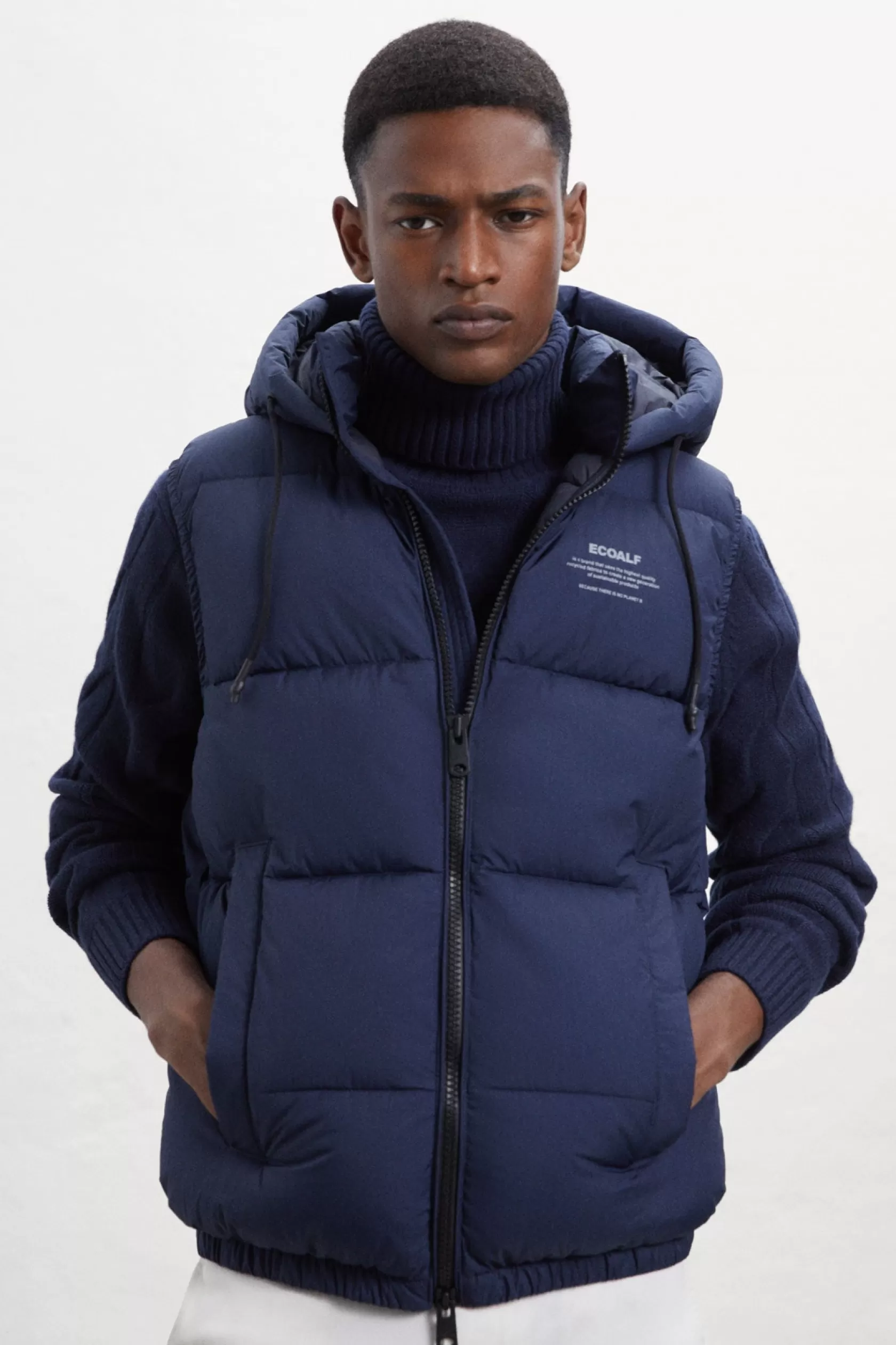 Chalecos | Abrigos y Chaquetas*Ecoalf CHALECO DABLA AZUL MARINO Deepnavy
