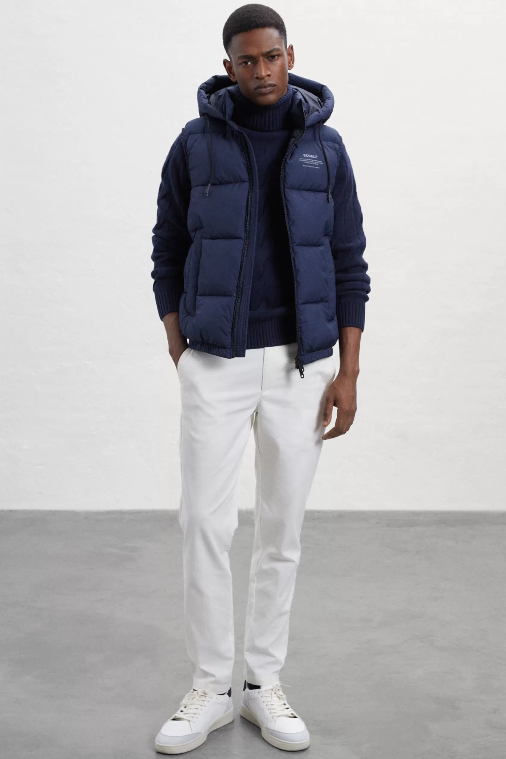 Chalecos | Abrigos y Chaquetas*Ecoalf CHALECO DABLA AZUL MARINO Deepnavy