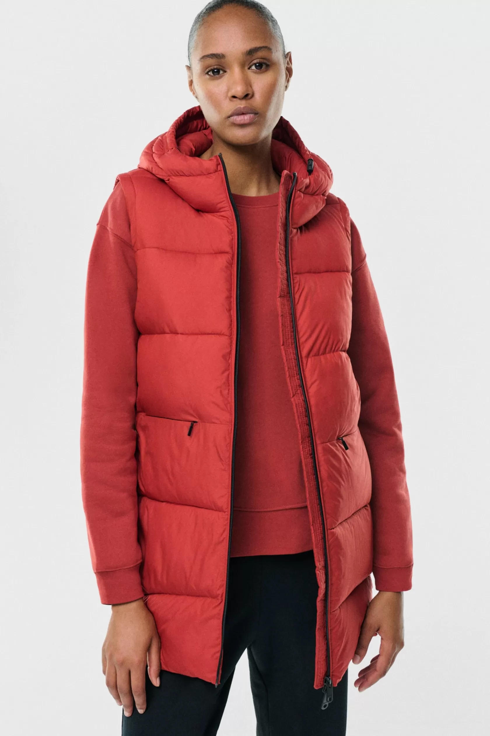 Chalecos | Abrigos y Chaquetas*Ecoalf CHALECO MARANGU ROJO Burned Red