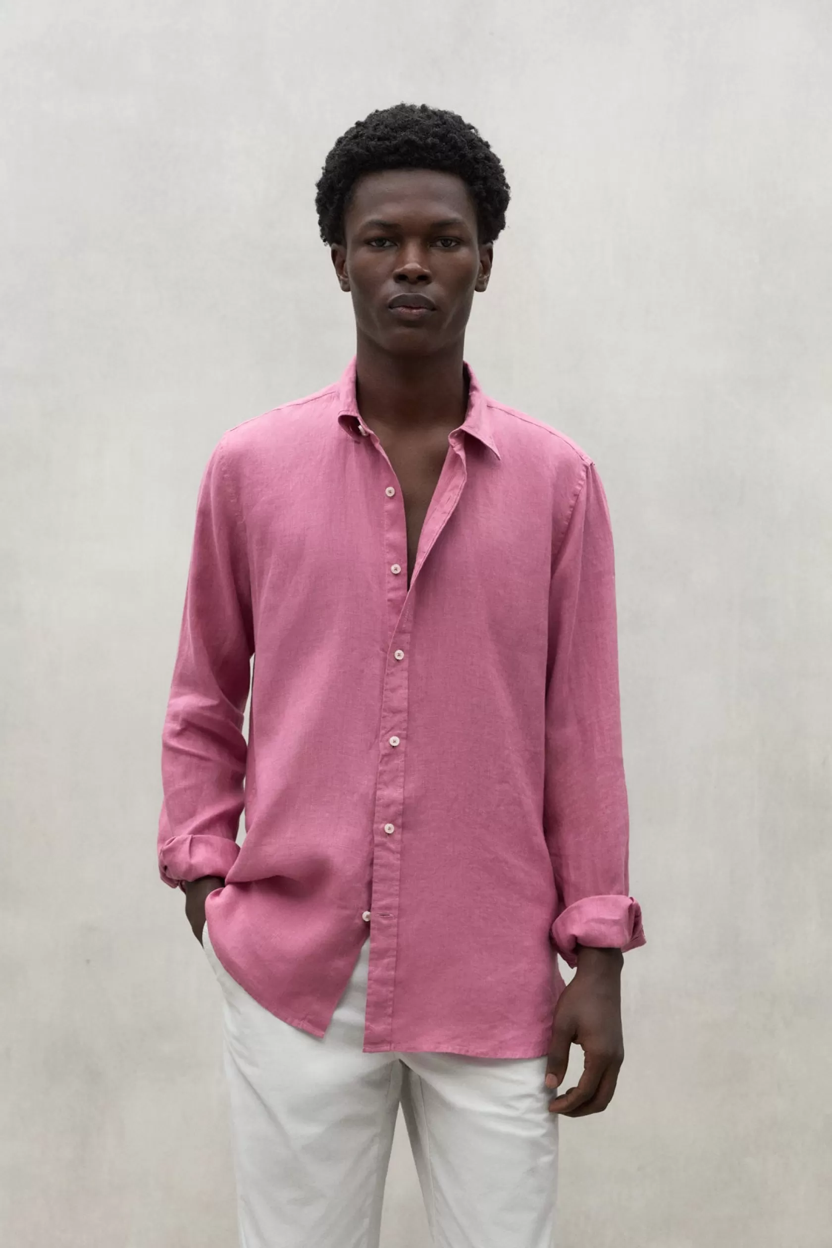 Camisas*Ecoalf CLARET MALIBU LINEN SHIRT wine