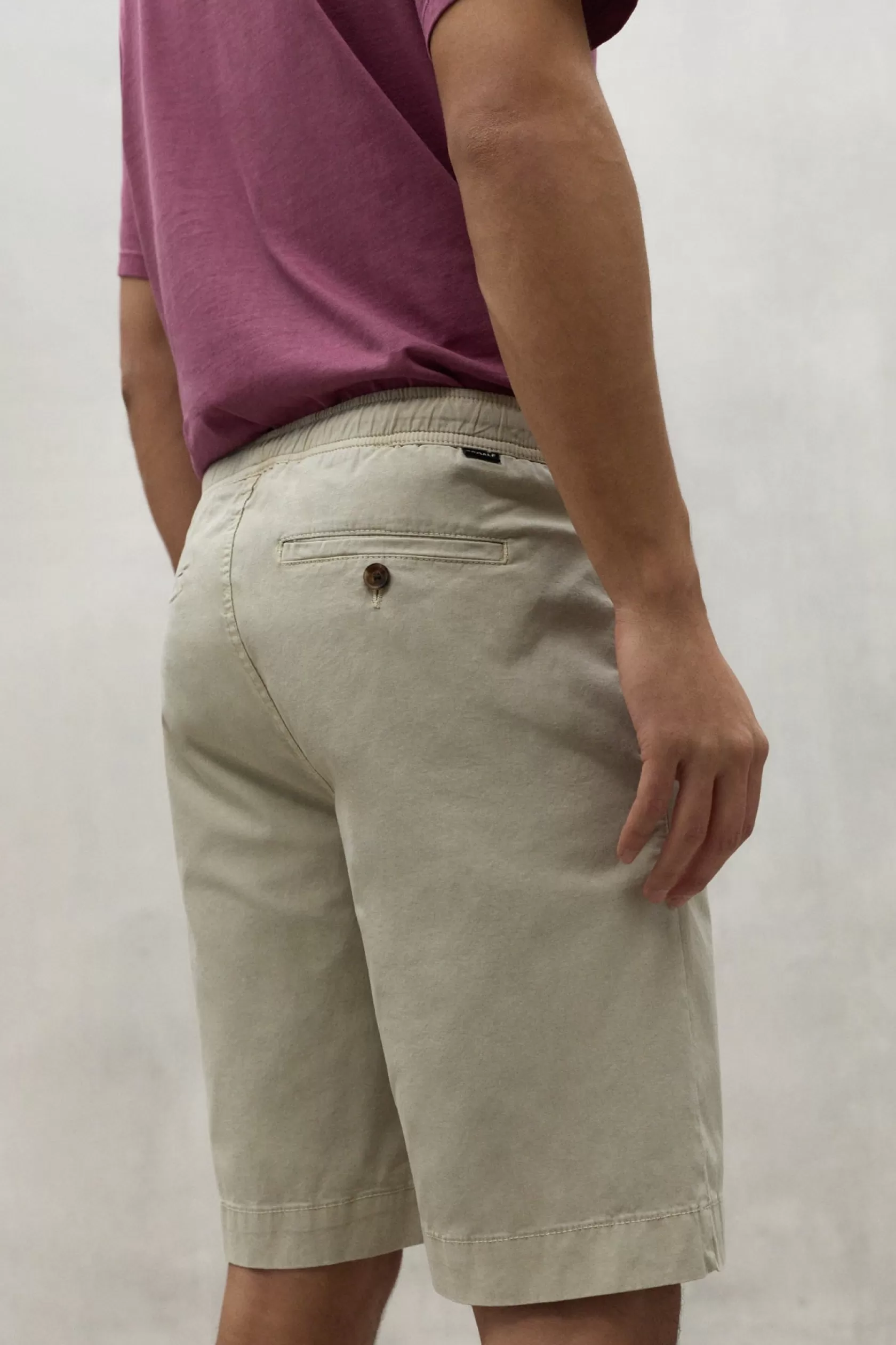 Pantalones*Ecoalf GREY ETHICA SHORTS stone