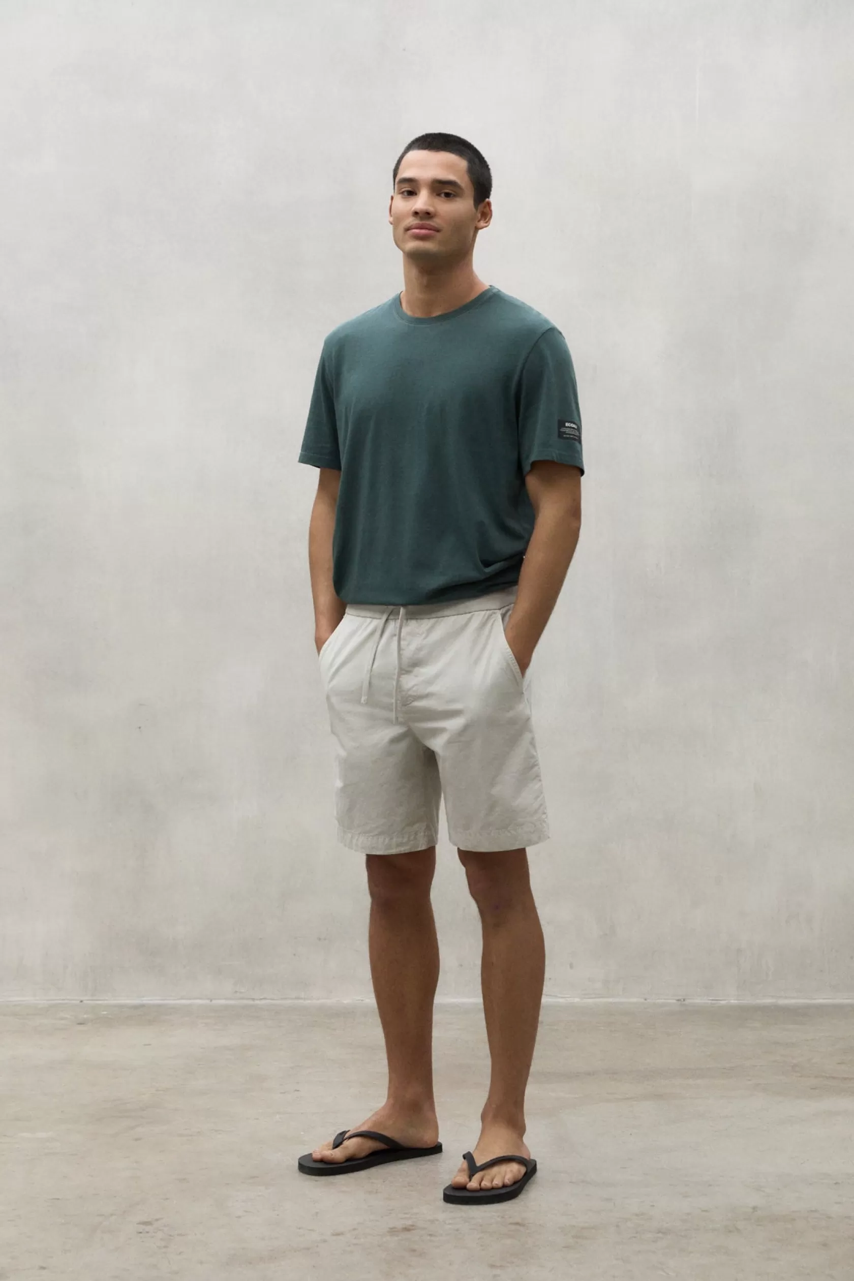 Pantalones*Ecoalf GREY ISNA SHORTS ice