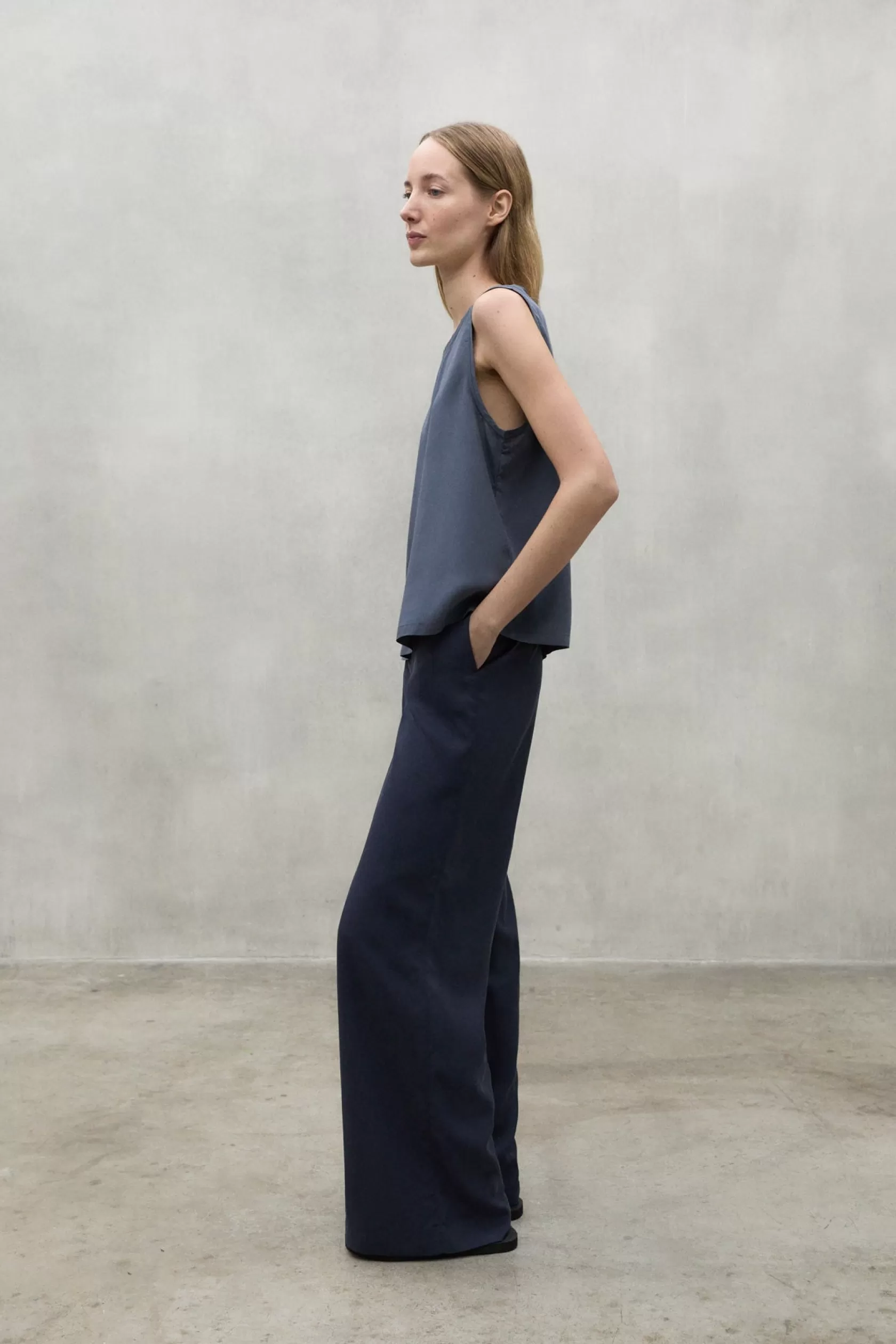 Camisas*Ecoalf GREY SALMA SHIRT greyblue