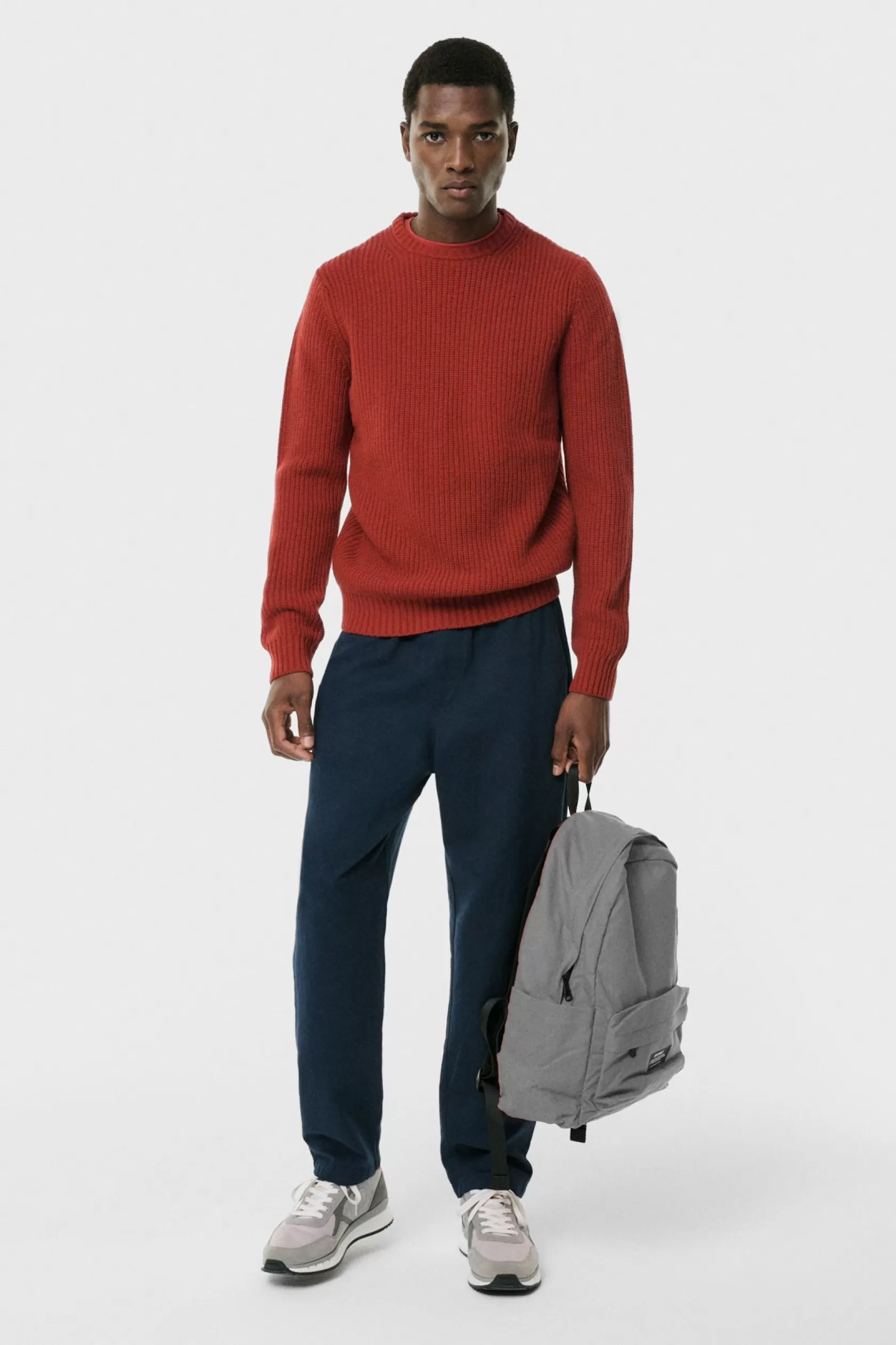 Punto y Jerséis*Ecoalf JERSEY TRIM ROJO Chily Red