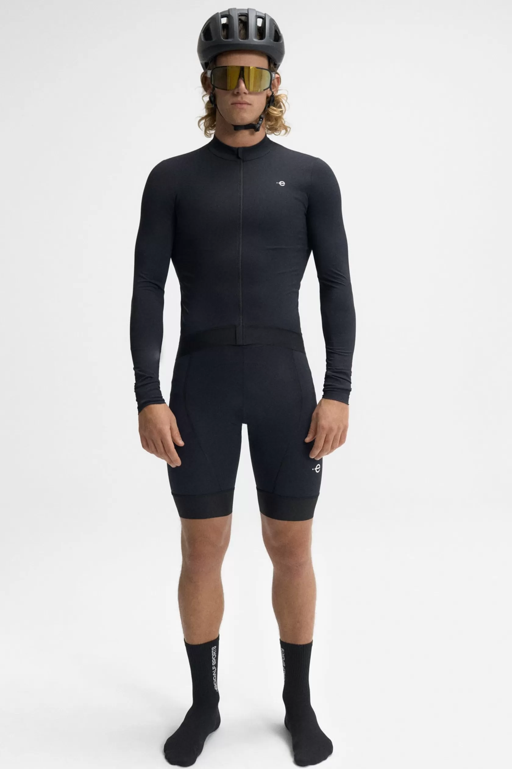 Cycling*Ecoalf MAILLOT DE MANGA LARGA STELLEN NEGRO black