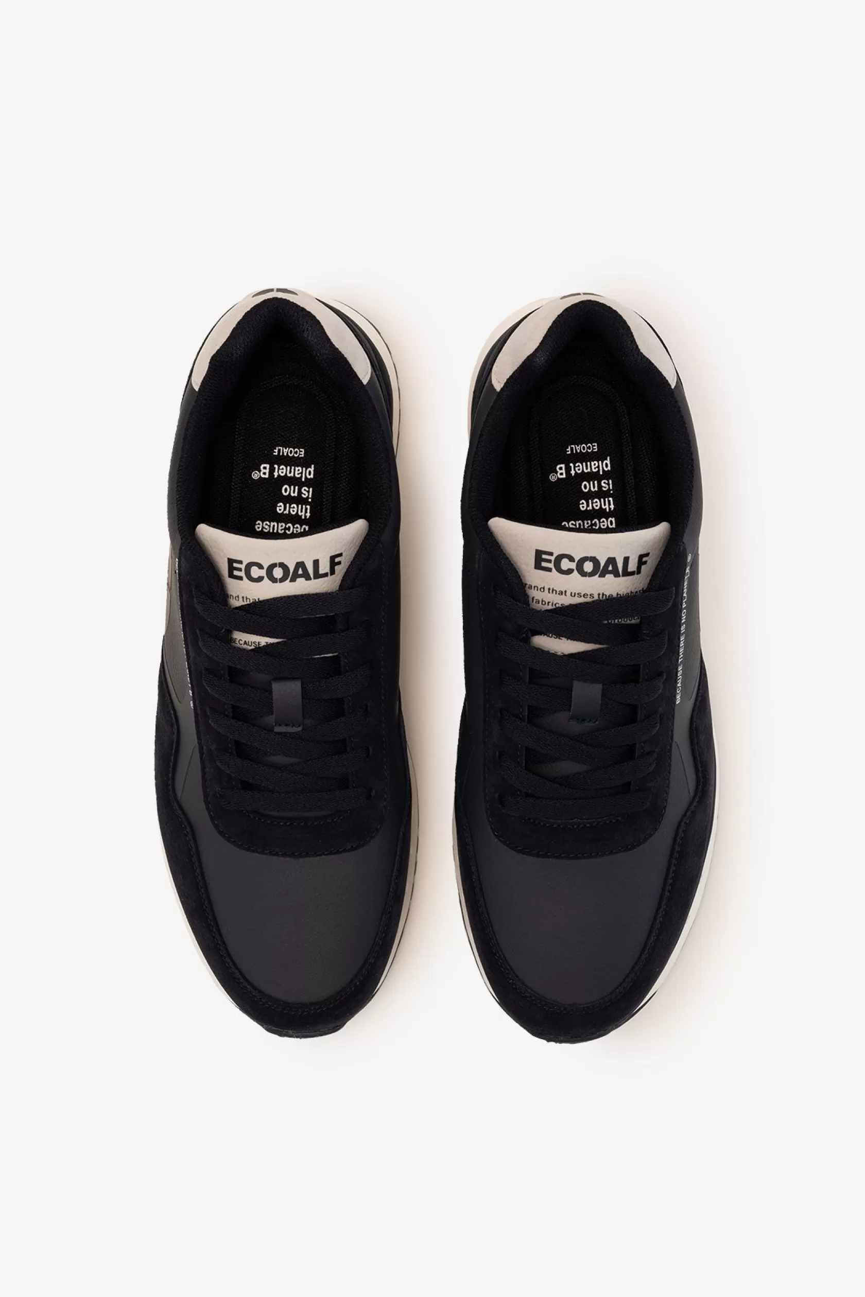 Zapatillas*Ecoalf NAVY BLUE SICILIA VEGAN LEATHER TRAINERS deepnavy