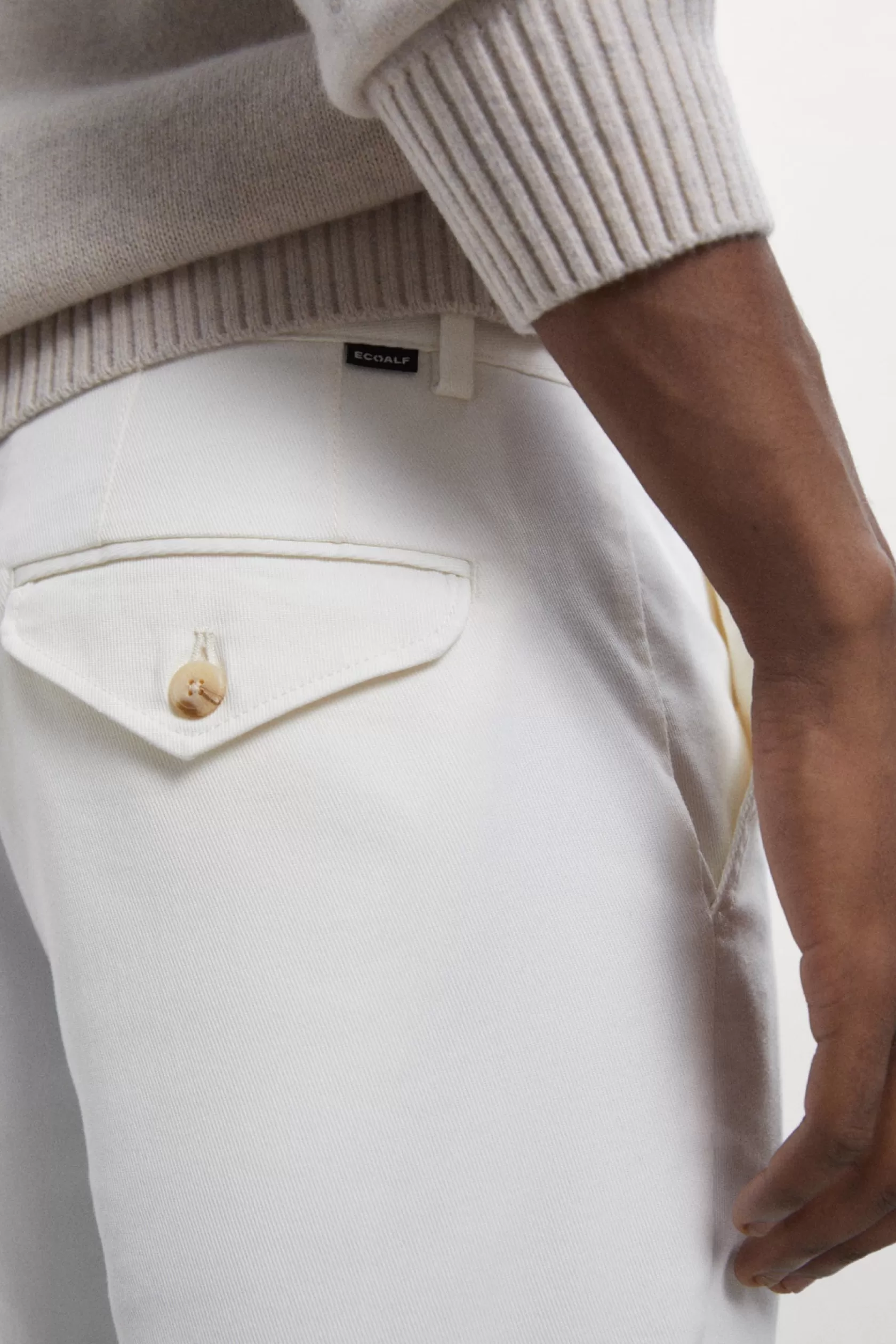 Pantalones*Ecoalf PANTALONES JABLILLO BLANCOS off-white