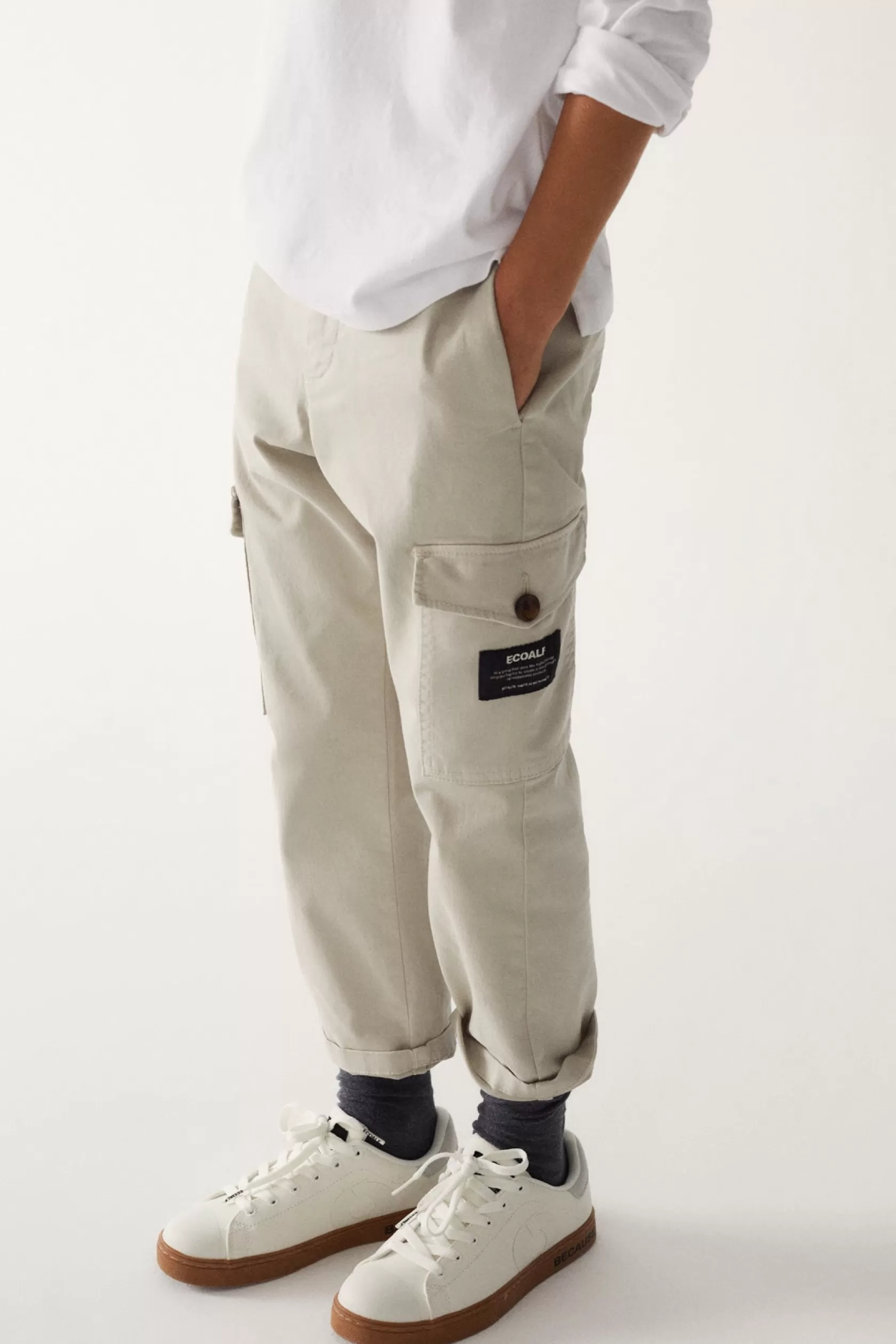 Pantalones*Ecoalf PANTALONES ROS MARRONES beige