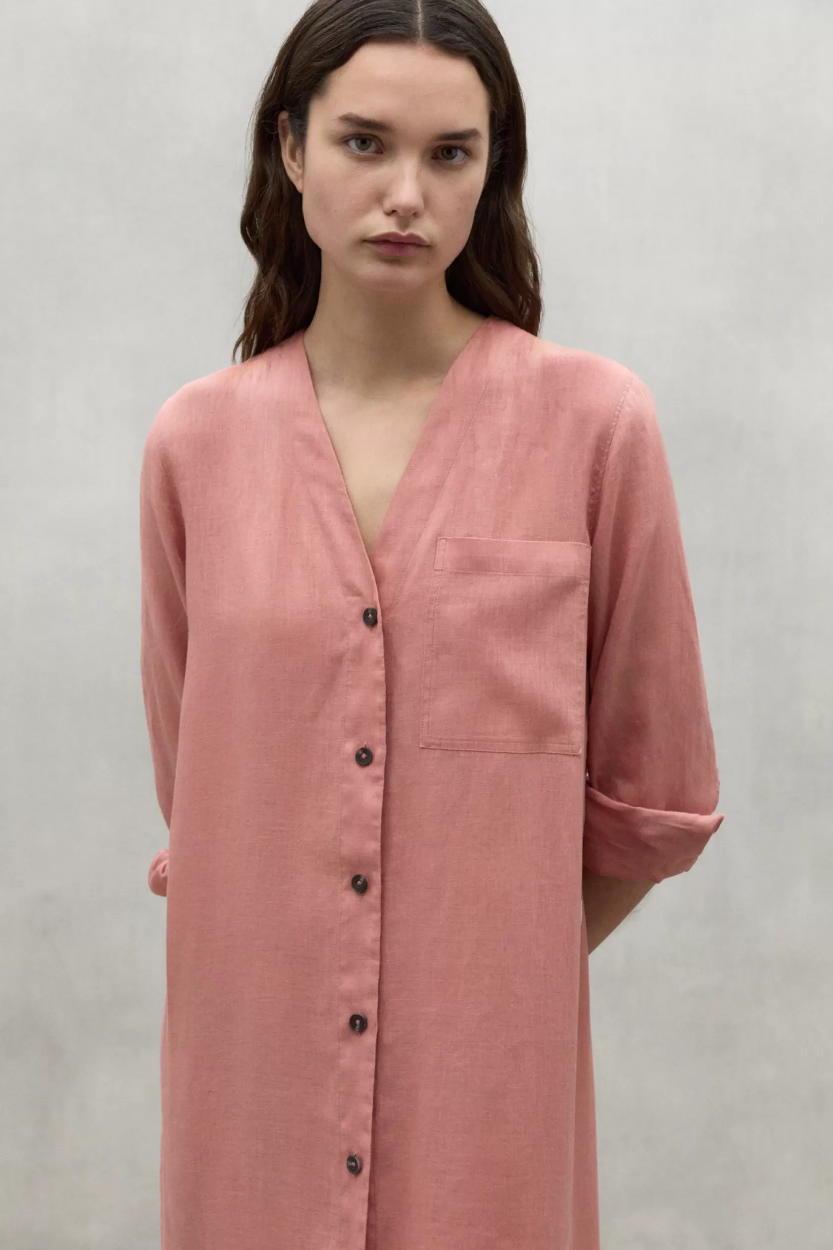 Vestidos y Faldas*Ecoalf PINK APATITE DRESS dusty rose