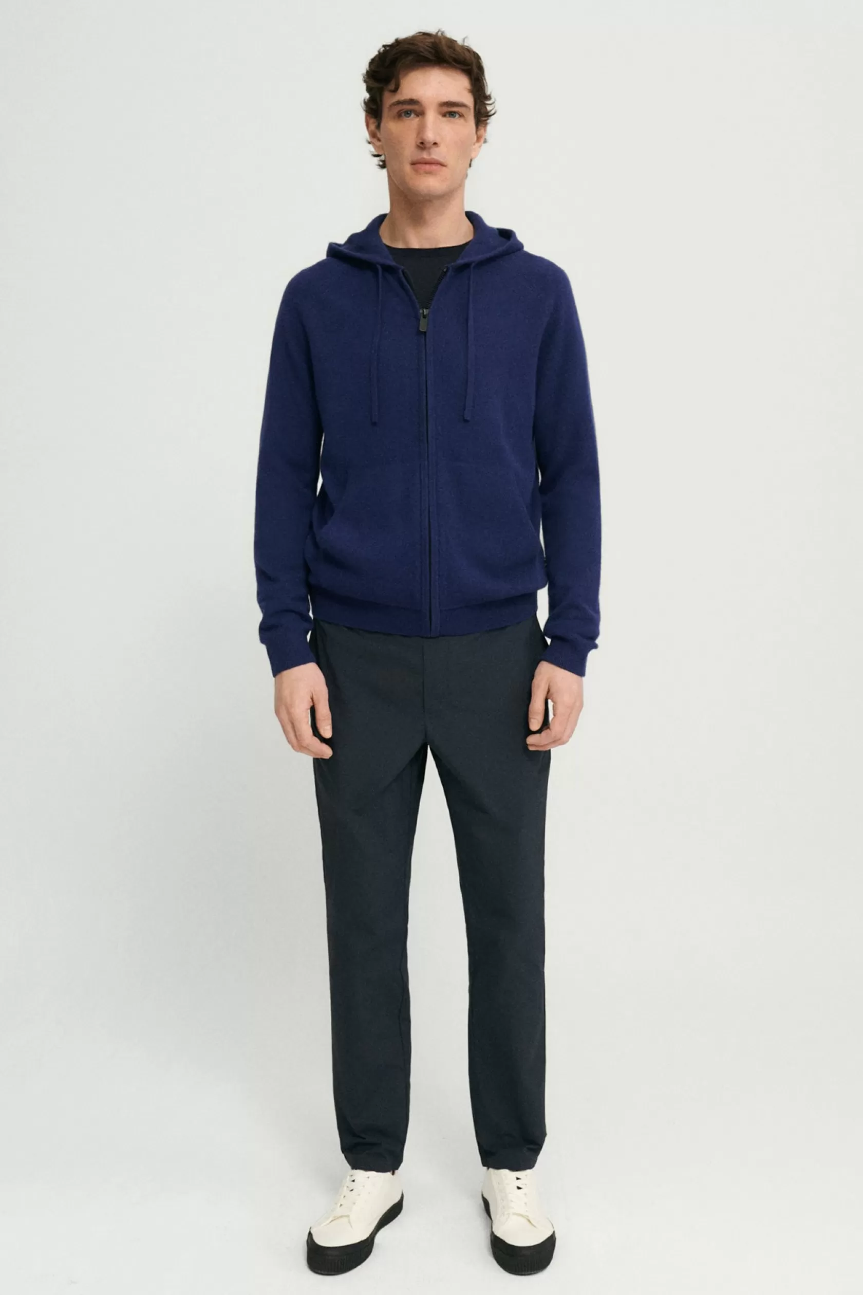 Punto y jerséis | Línea premium 1.0*Ecoalf SUDADERA DE PUNTO ALMENDRO AZUL bluenavy