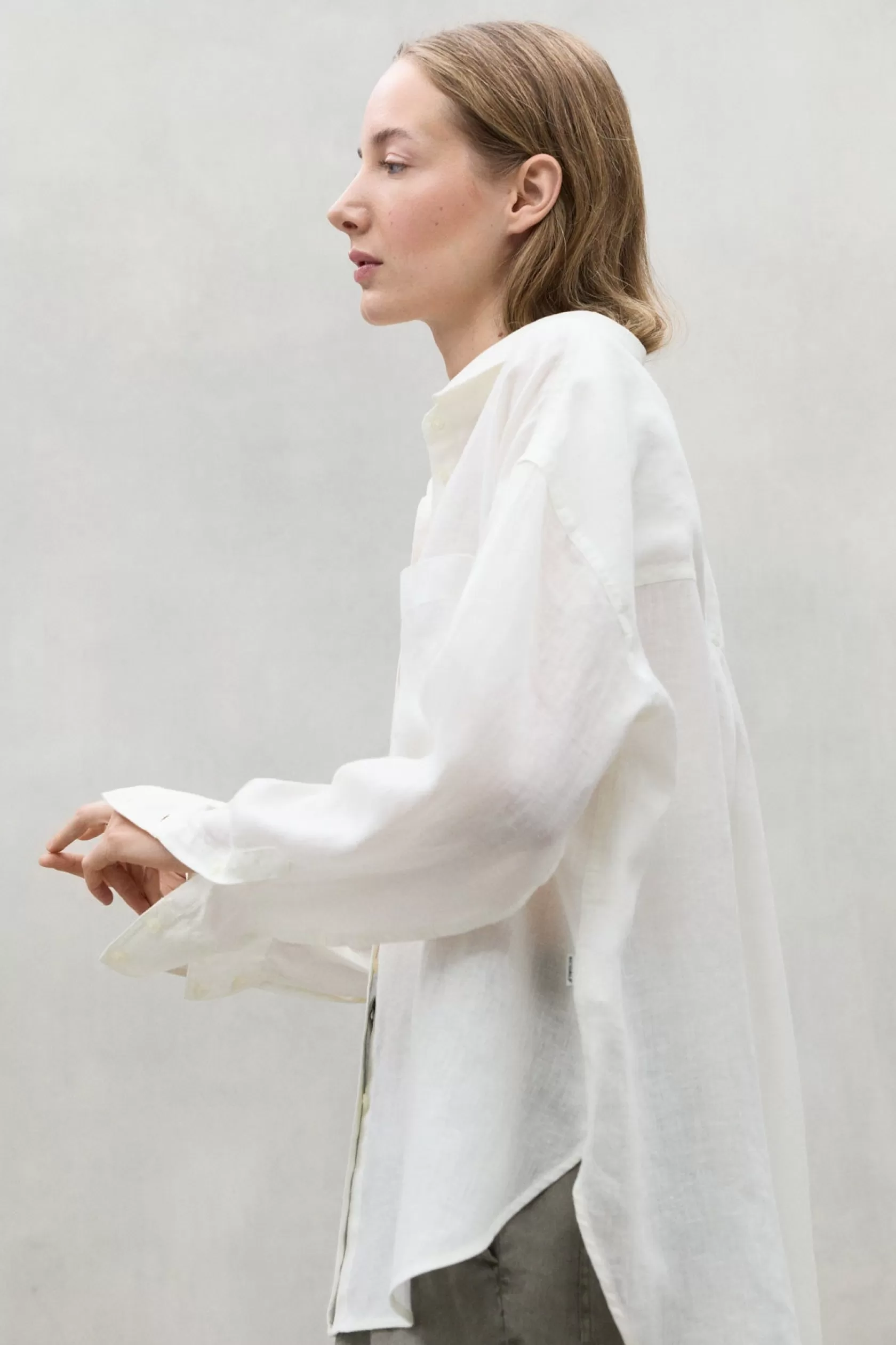 Camisas*Ecoalf WHITE DARIA LINEN SHIRT off white