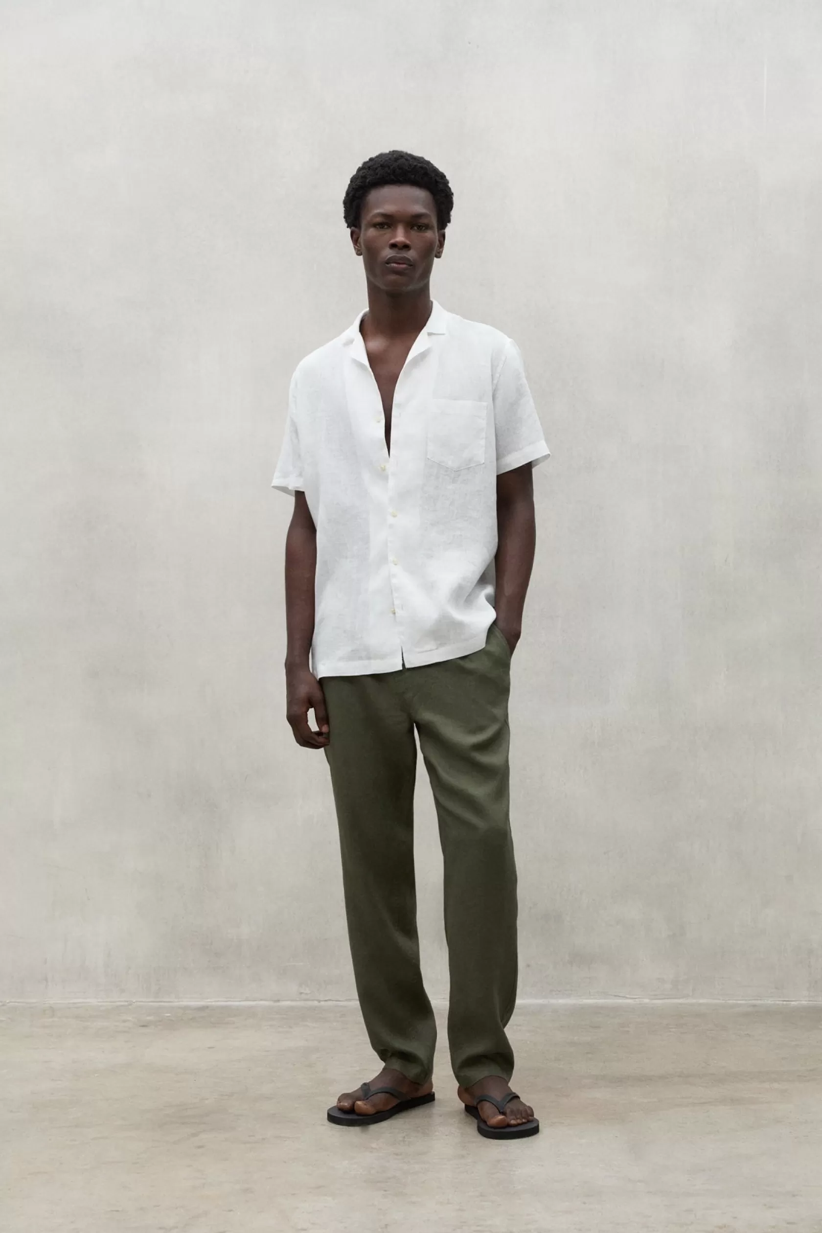 Camisas*Ecoalf SUTAR LINEN SHIRT white