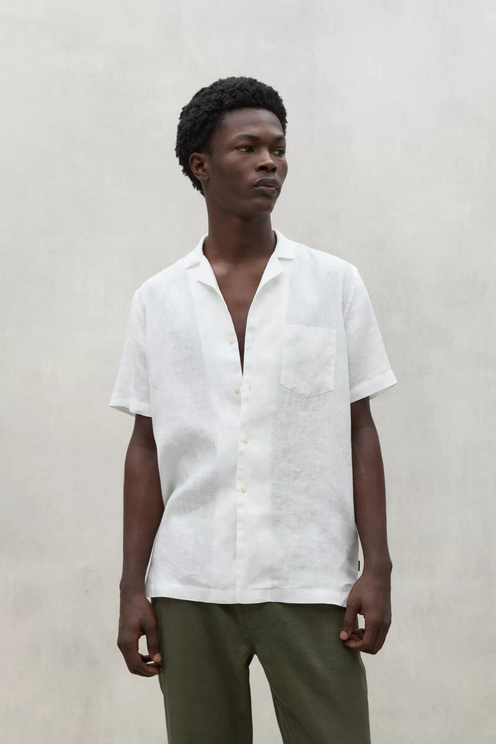 Camisas*Ecoalf SUTAR LINEN SHIRT white